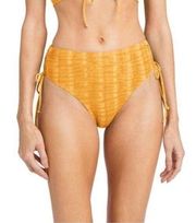 Robin Piccone Sahara High Waisted Bikini Bottoms in Buttercup NEW Size S