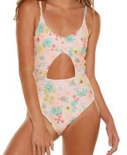 Floral Cut Out Swimsuit