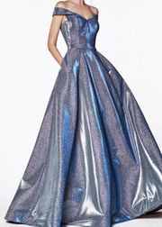 Royal Blue Metallic Dress