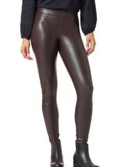 Hue Espresso Brown Leatherette Leggings