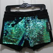 Blackheart Reversible Sequin Shorts size 5 NWT