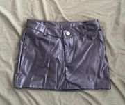 Mini Leather Skirt