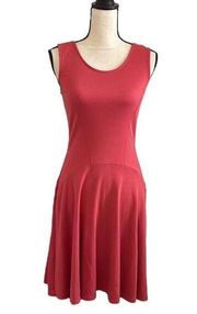 Salmon Pink Fit & Flare Sleeveless Dress Size XS New York & Company Skater Dress