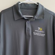 Towson University College of Education Dean’s Advisory Council Grey Polo, Size M