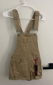 Tan Overall Romper