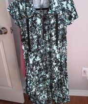 Kensie print draped pocket dress - Sz Small