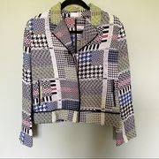 ECRU | Bold Colored y2k Tweed Zipper Blazer Jacket