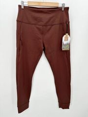 Avalanche Pants Women XL NWT Brown Fleece Lined Pull On Activewear Joggers