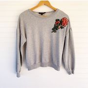 gray rose long sleeve