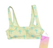 NWT Stoney Clover Lane x Target Yellow Tropical Bikini Top