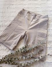 Beige Bike Shorts