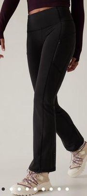 Athleta Rainier High Rise Bootcut Pant in Black - Size S Tall