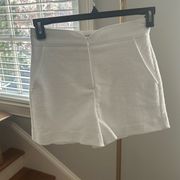 Trina Turk white brocade shorts