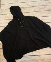 Hooded Sweater Poncho - Women’s Size S/M