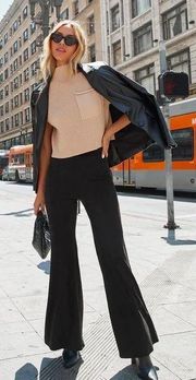 Born With It Faux Suede Wide Leg Pants