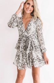 Snake Print Dress