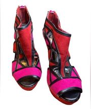 Gianni Bini Women's Suede Wedge Heels Size 7 SEE MATCHING DRESS - perfect match