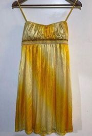 City Triangle yellow cocktail dress - size medium