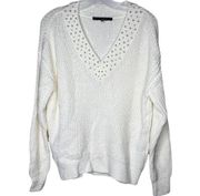 WHBM Sweater With Pearls