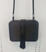 Jessica McClintock | Black Satin Evening Bag