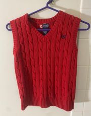 Red Sweater vest