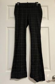 Vera Wang Bootcut Grey, Black, and Red Plaid Pants Size XS