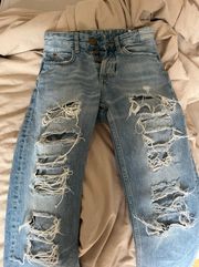 Boyfriend Ripped Jeans