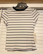 Navy Blue Striped Shirt