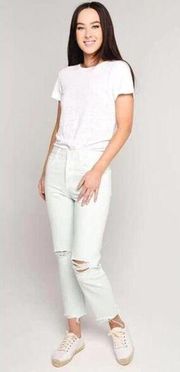 J. Brand Spearmint Destruct Wayne Crop Jeans NWT Sz. 28