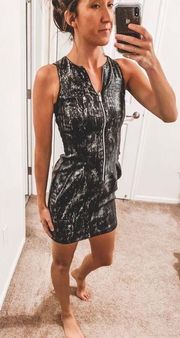 Metallic Bodycon Dress