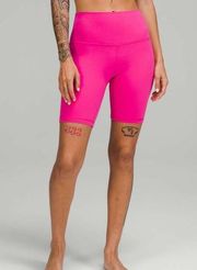 LULULEMON Align High-Rise Short 8" in Sonic Pink Biker Shorts