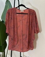 Olive Tree Women's Floral Kimono Multicolor Size M Vintage