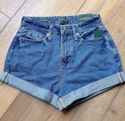 Wild Fable Jean Shorts 14 Denim High Rise Waist Mom Boho Hippie Summer Casual