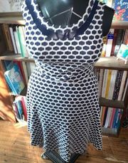 Pixley Stitchfix navy and white pinup girl fit and flare M dress