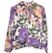 NWOT Juicy Couture floral watercolor spring bomber jacket