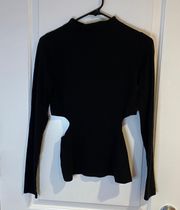 Kendall + Kylie Black Long Sleeved Shirt