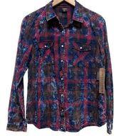 Tinseltown Small Button Down Plaid Shirt