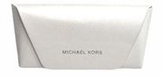 Michael Kors Sunglasses Case, White, Silver