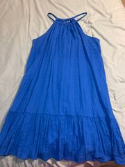 Blue Halter Dress