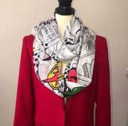 Marvel Comic Book Print Infinity Scarf Lightweight