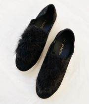 Pom Pom Faux Fur Platform Sneakers