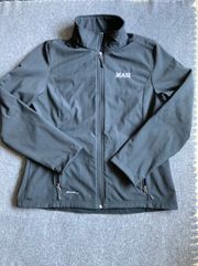Women’s XL Black Shaded Crosshatch Shell Jacket with Fleece Lining