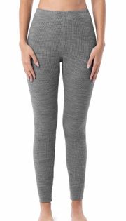 Size XS 0-2  Grey Thermal Waffle Leggings