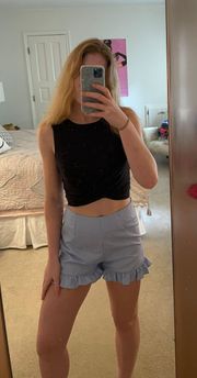 ruffle shorts