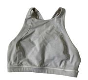 Lululemon  Sportsbra Women Size 4 Grayish White Activewear Yoga 10-746