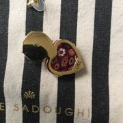 NWOT Lele Sadoughi heart Pearl earrings