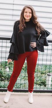 Tiered Sleeve Sweater