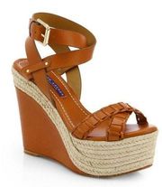 Purple Label Ralph Lauren Braided Wedge