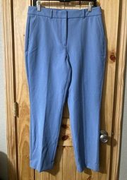 NWT - White House | Black Market size 10 light blue stretch slim ankle trousers