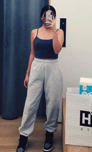 Pretty Little Thing Light Gray Thick Sweats pants